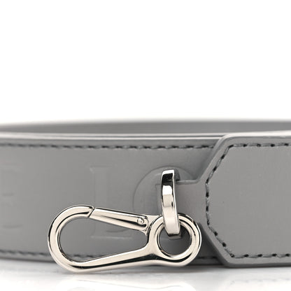 Loewe Satin Calfskin Embossed Anagram Strap Pearl Grey 2 of 5