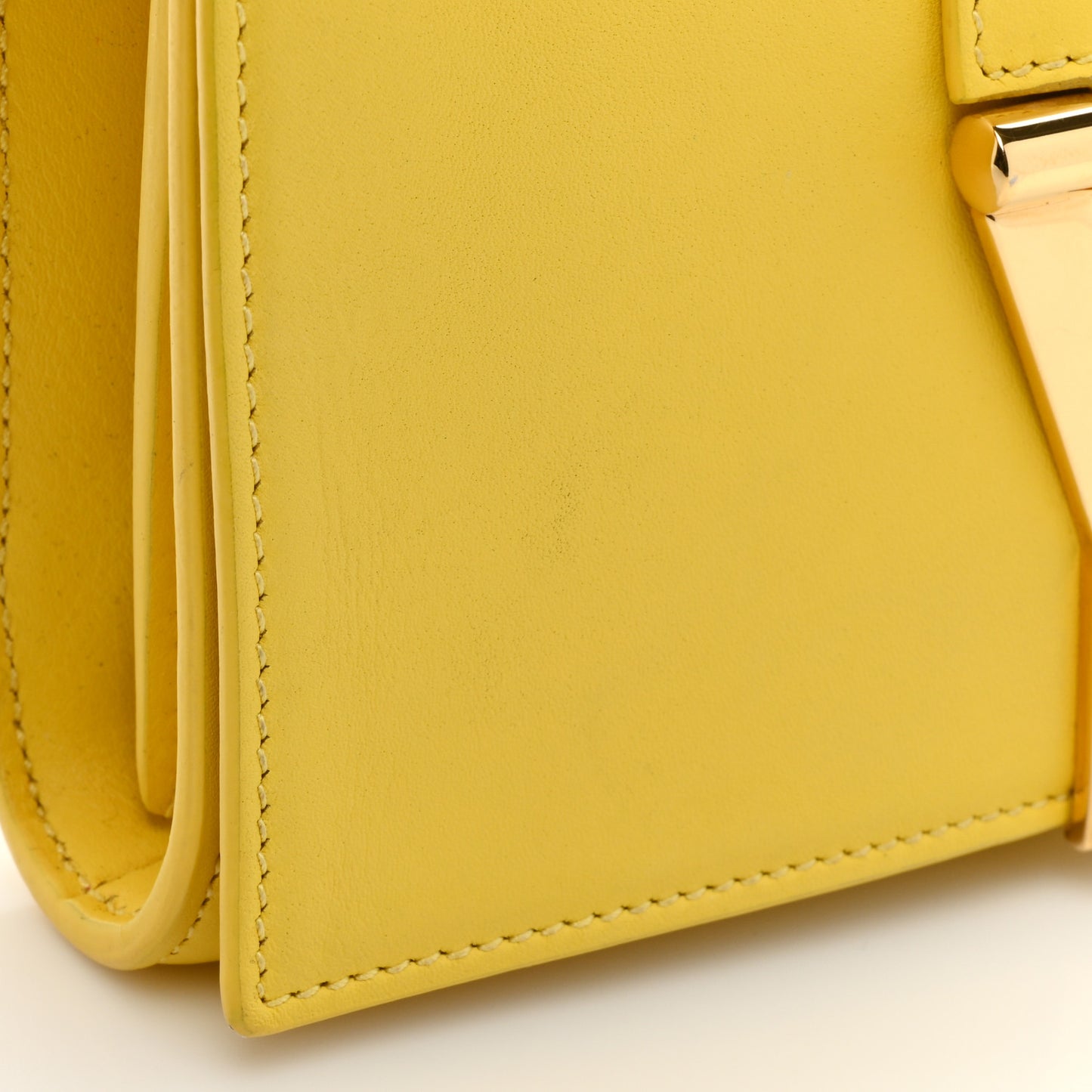 Calfskin Mini Y Ligne Crossbody Pochette Bag Yellow