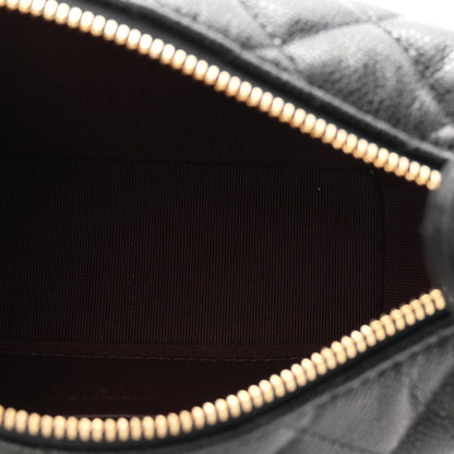 Chanel Caviar Quilted Hobo Clutch With Chain Black 5 of 11