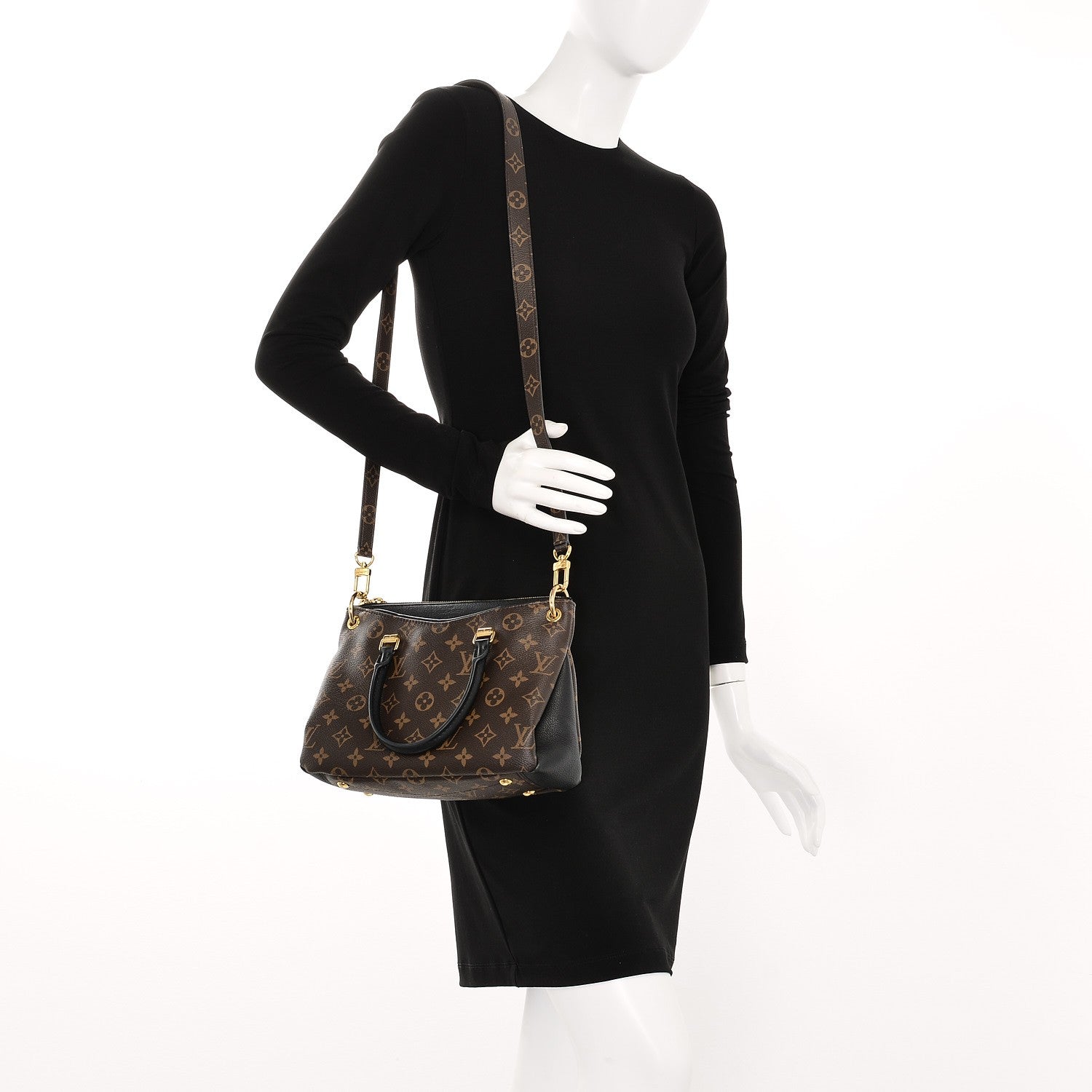 Louis Vuitton Monogram Pallas Full BB Black 2 of 6