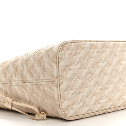 Louis Vuitton Empreinte Monogram Summer Stardust Neverfull MM Beige Clair 9 of 11