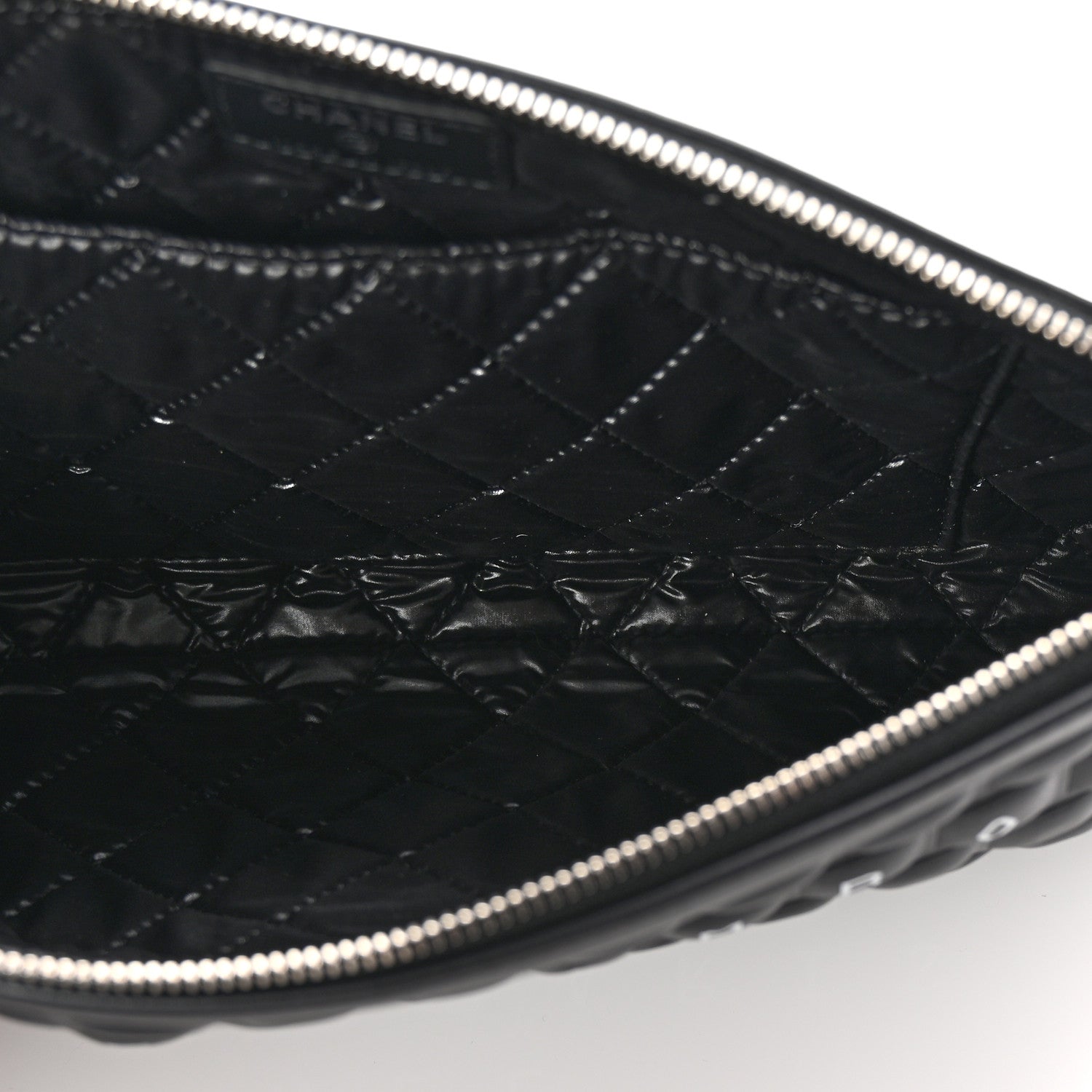 Chanel Metallic Calfskin Keyboard Pouch Black 5 of 6