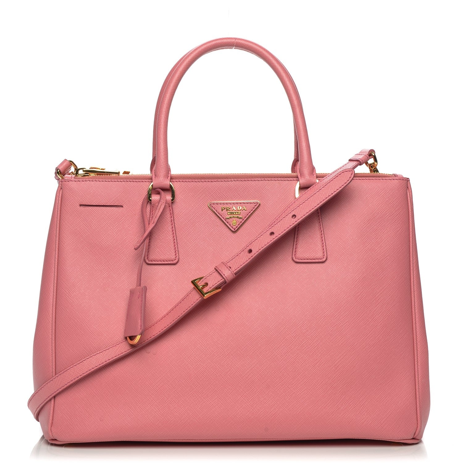 Prada Saffiano Medium Galleria Double Zip Tote Geranio 1 of 10