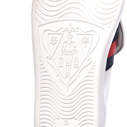 Gucci Calfskin Ayers Blind For Love Embroidered Womens Ace Sneakers 35.5 White 7 of 9