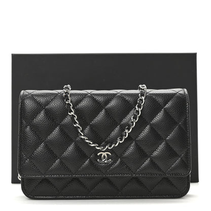 Chanel Caviar Quilted Wallet On Chain WOC Black 11 of 11