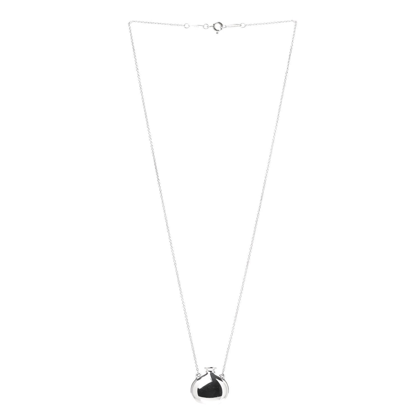 Sterling Silver Elsa Peretti Bottle Pendant Necklace