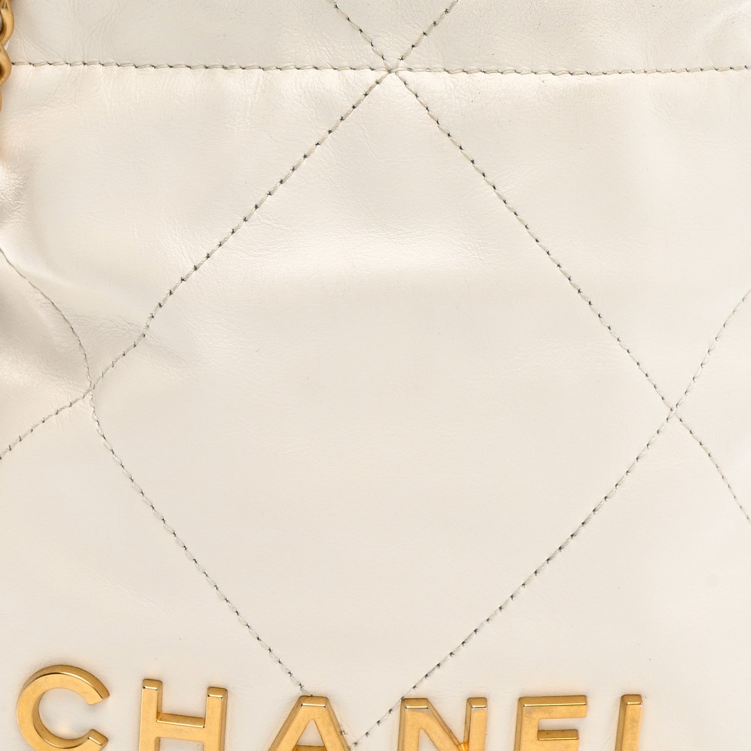 Chanel Shiny Calfskin Quilted Mini Chanel 22 White 8 of 15