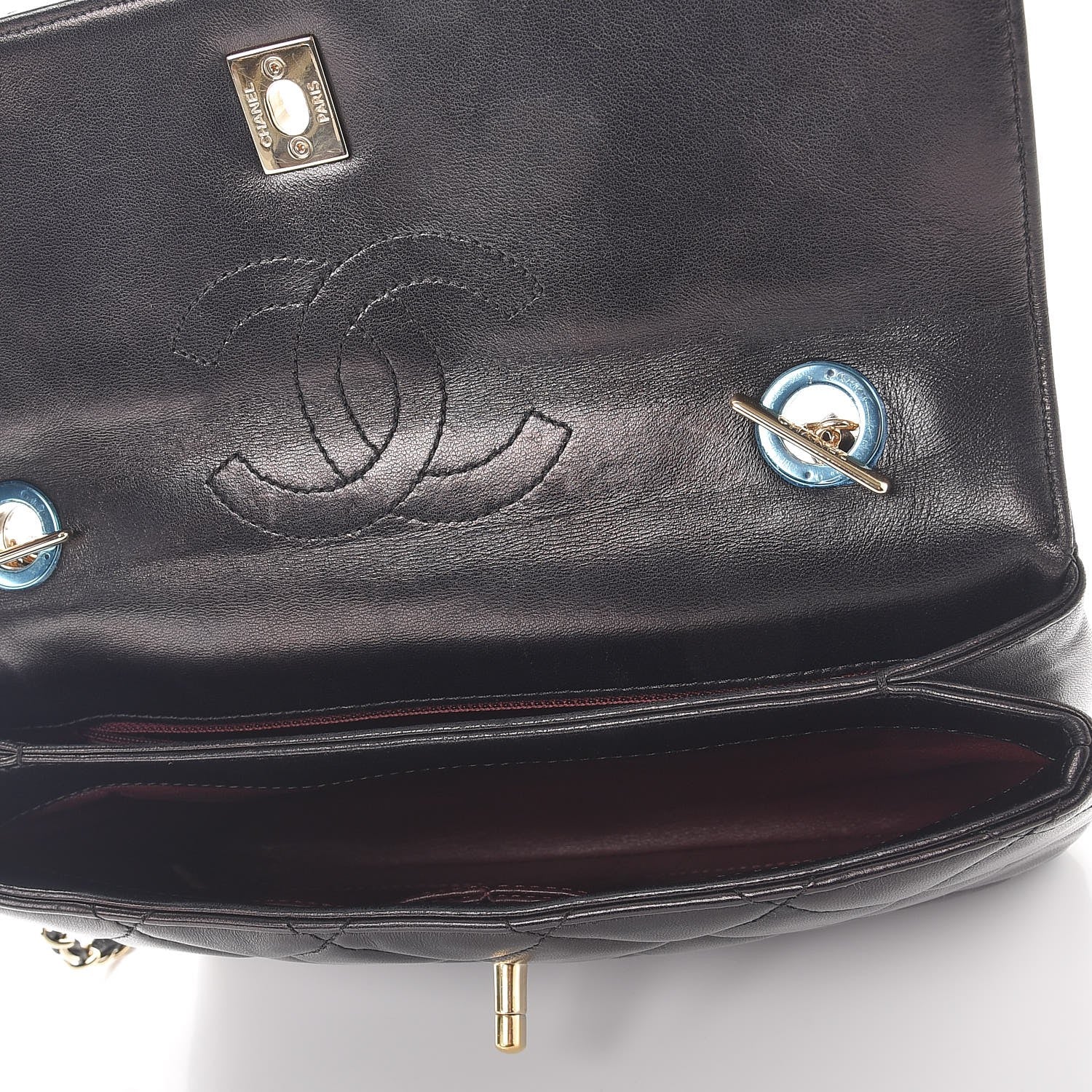 Chanel Lambskin Quilted Medium Trendy CC Flap Black 6 of 10