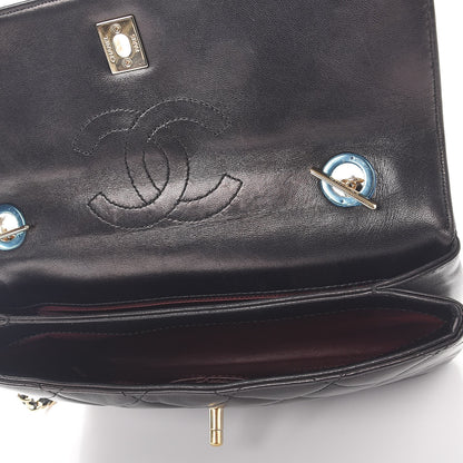 Chanel Lambskin Quilted Medium Trendy CC Flap Black 6 of 10