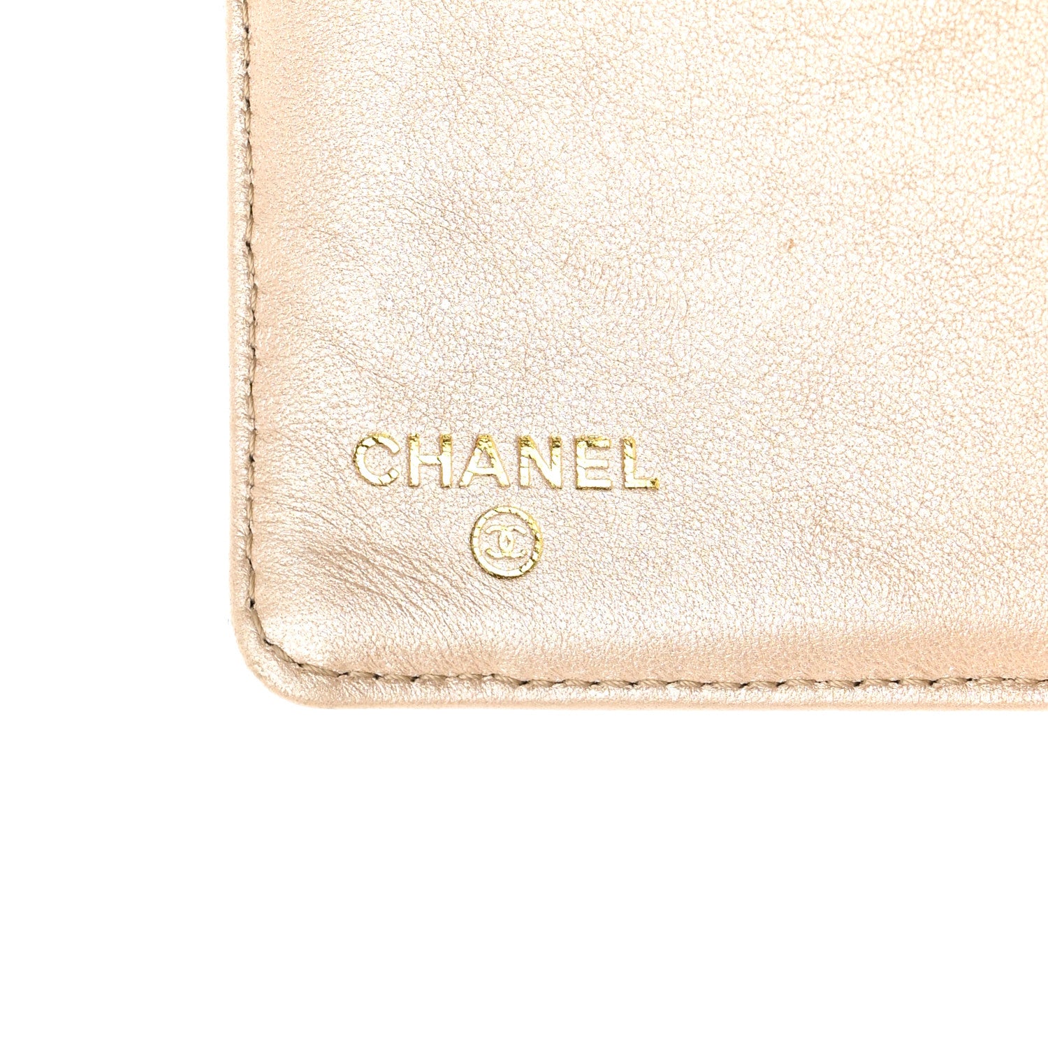 Chanel Lambskin Camellia Embossed Yen Wallet Fuchsia 6 of 10
