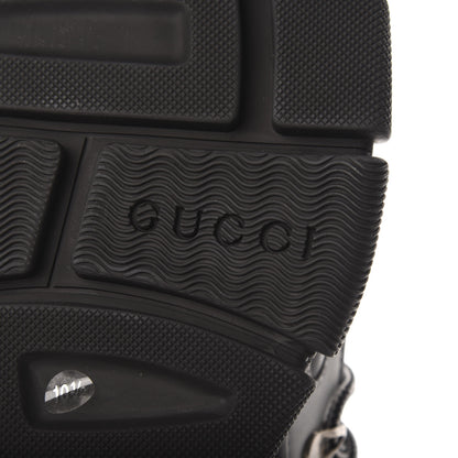 Gucci X SEGA Mesh Technical Canvas Calfskin Reflective Mens Flashtrek Sneakers 10.5 Silver Black 6 of 8