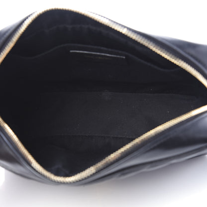 Saint Laurent Calfskin Matelasse Monogram Lou Camera Bag Black 5 of 10