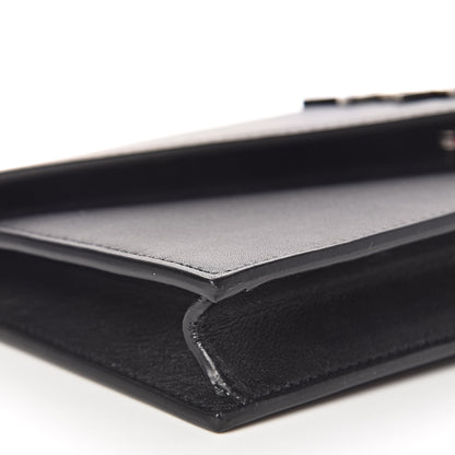 Saint Laurent Calfskin Monogram Clutch Black 9 of 10