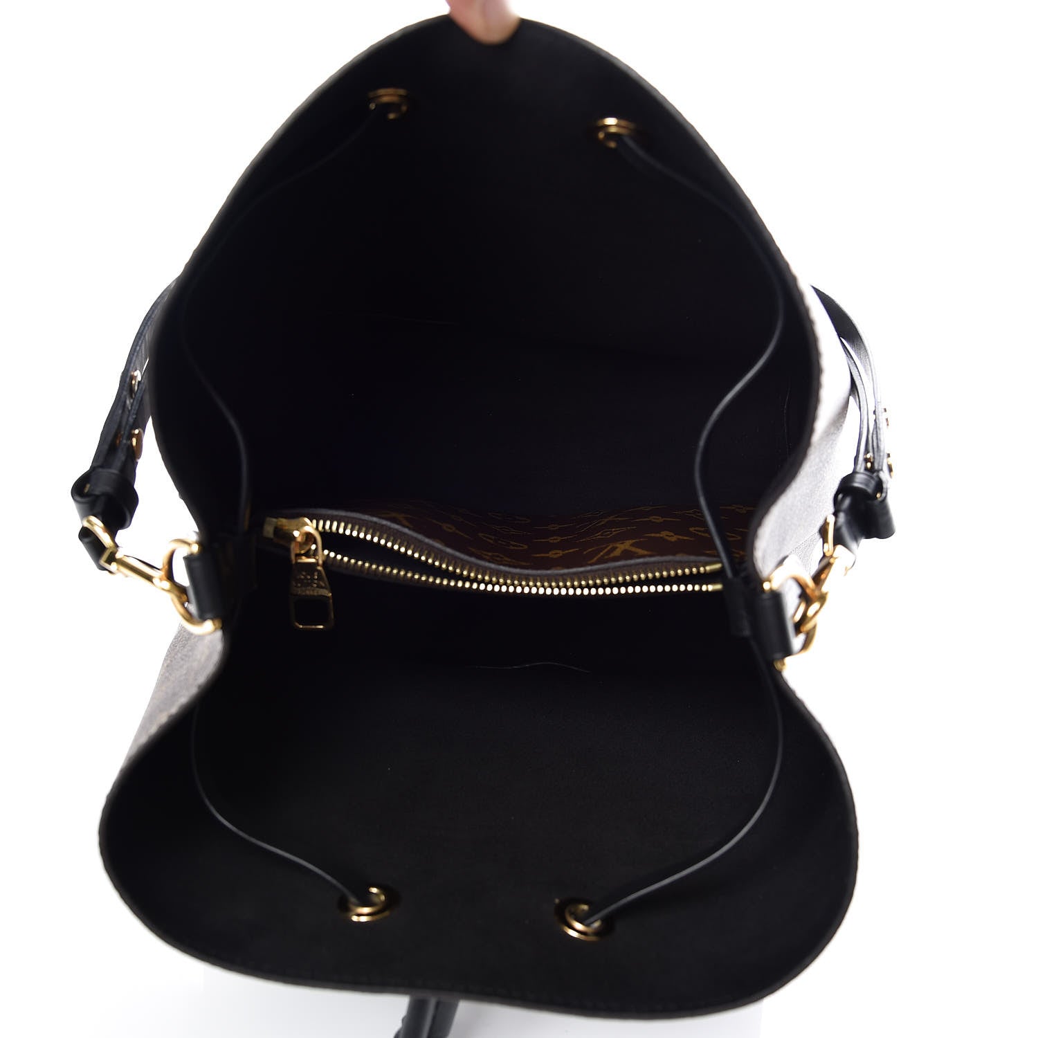 Louis Vuitton Monogram Neonoe MM Black 5 of 8