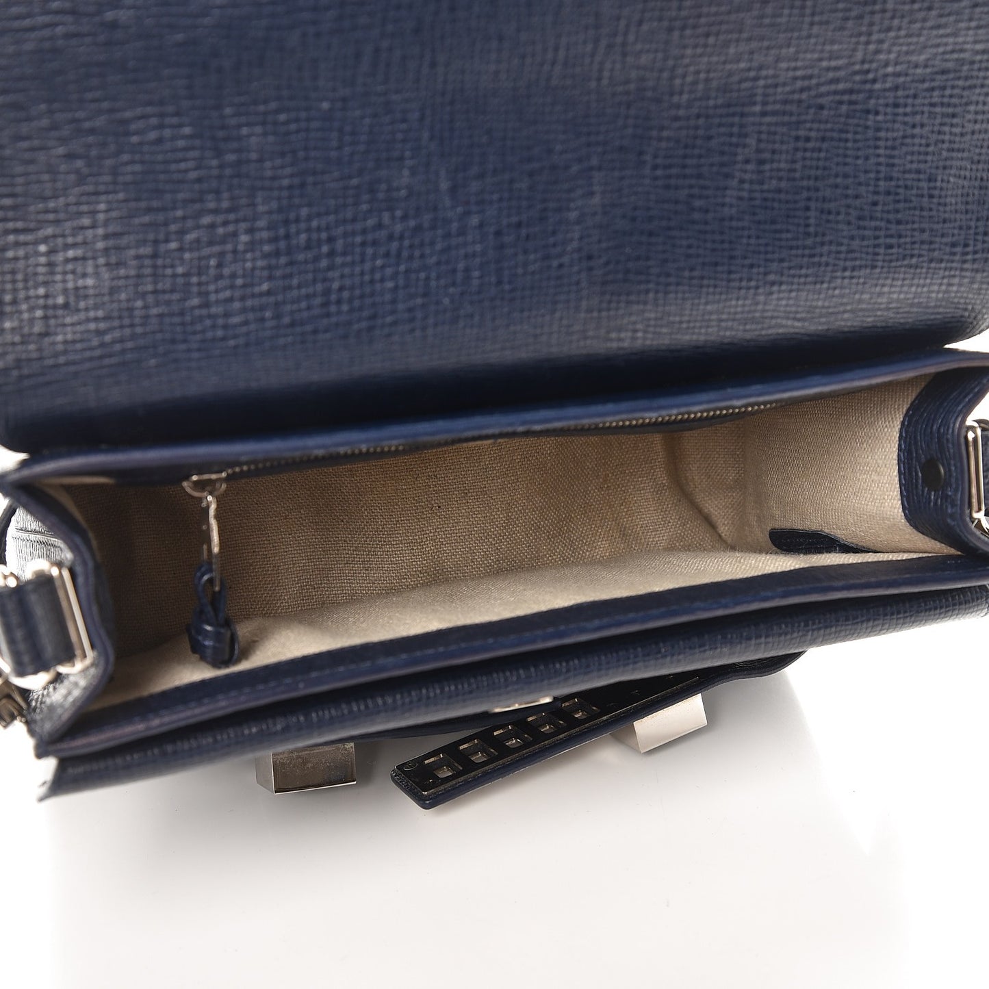 Linosa Calfskin PS11 Classic Shoulder Bag Navy