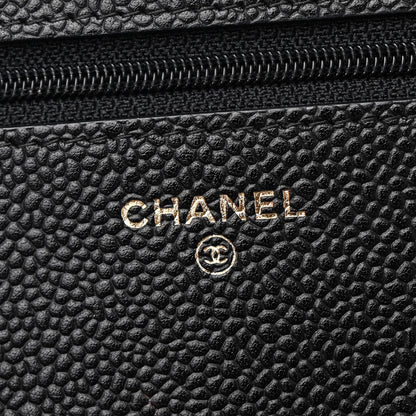 Chanel Caviar Quilted Wallet on Chain WOC Black 6 of 12