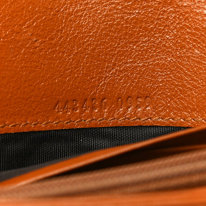 Gucci Calfskin Matelasse GG Marmont Continental Wallet Cognac 6 of 11