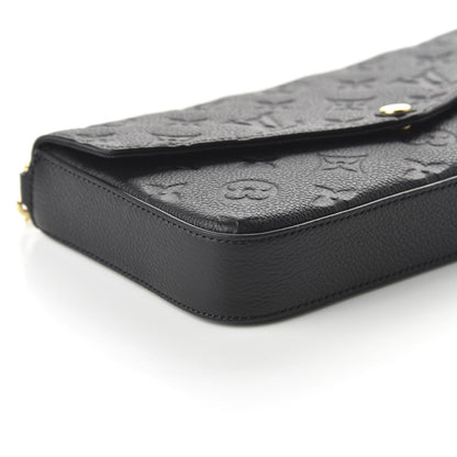Louis Vuitton Empreinte Pochette Felicie Chain Wallet Black 8 of 10