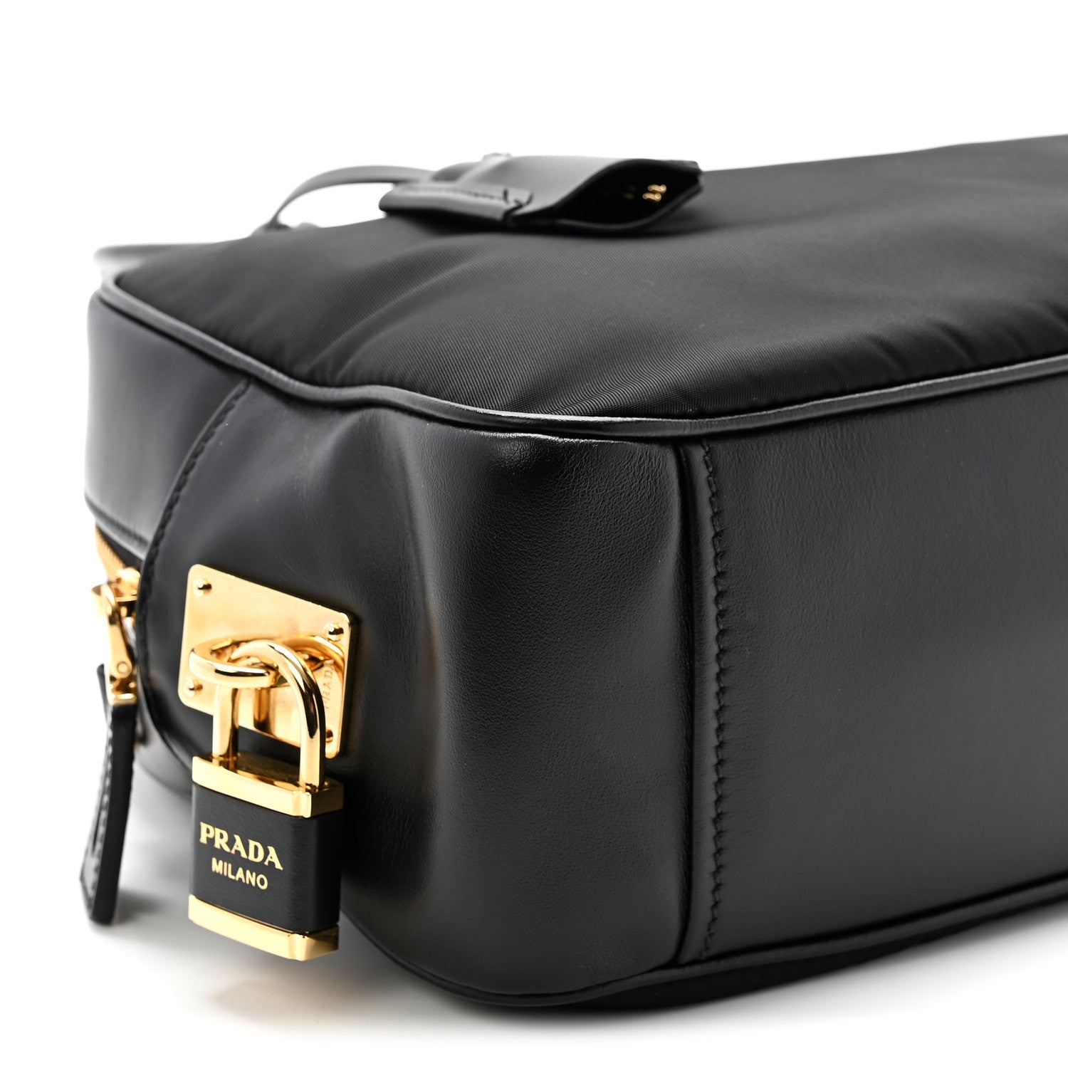 Prada Tessuto Vitello Bauletto Black 9 of 10