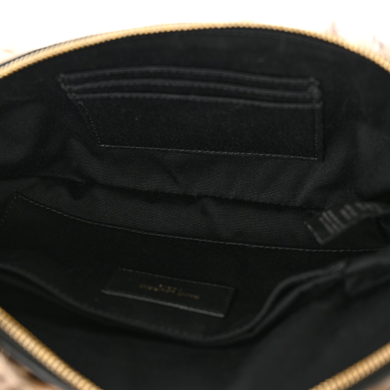 Saint Laurent Rabbit Fur Leopard Print Belt Bag Beige 5 of 13