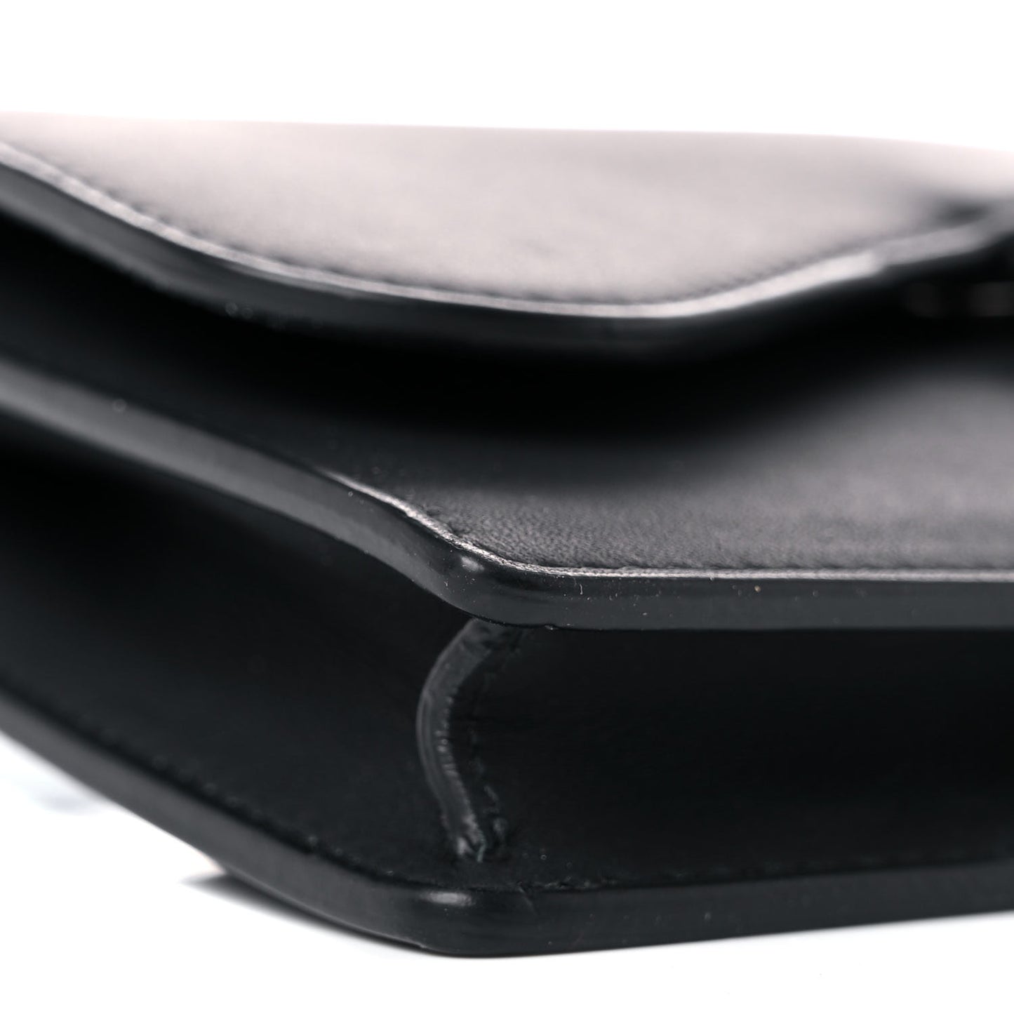 Ultra Matte Calfskin Saddle Belt Bag Black
