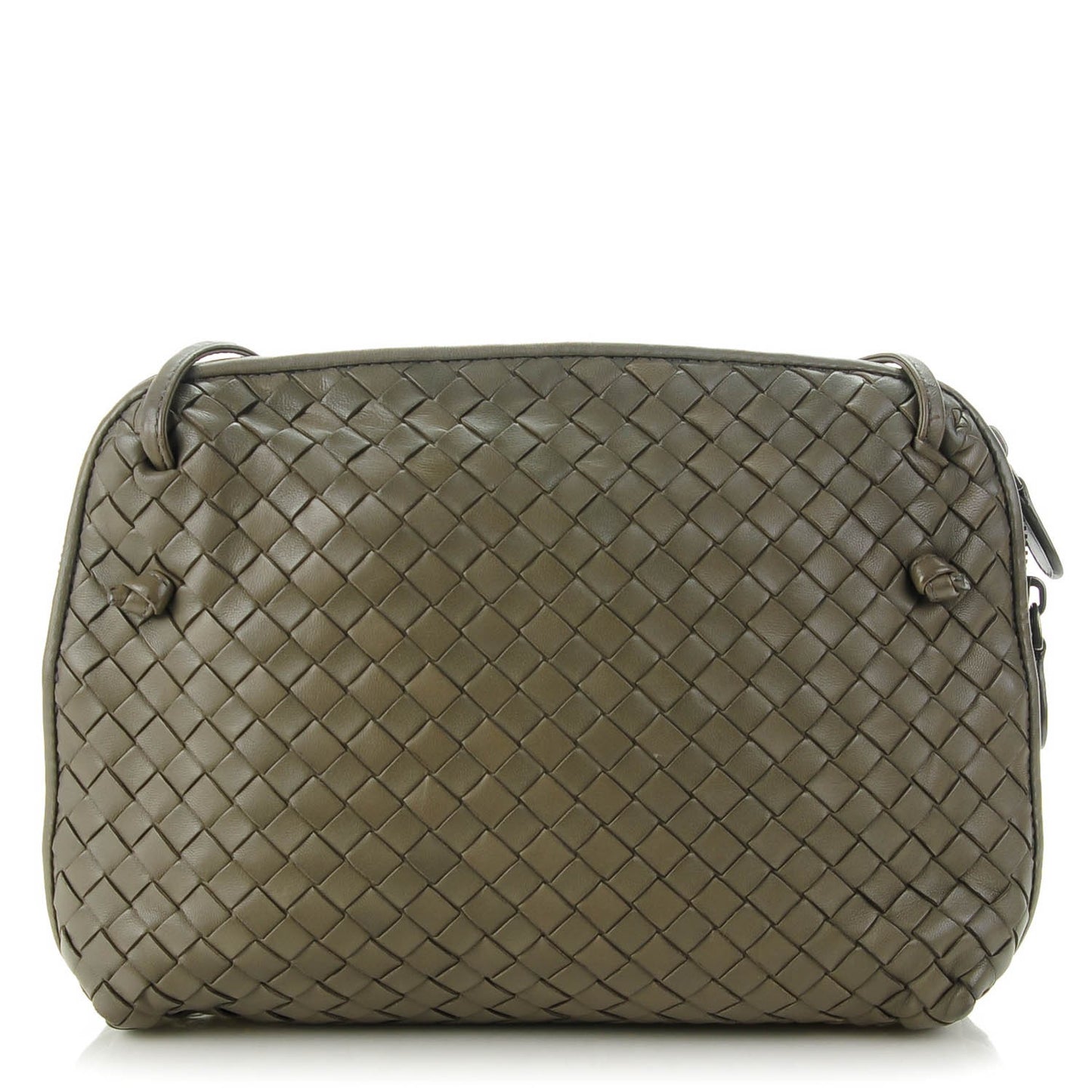 Nappa Intrecciato Crossbody Pillow Messenger Shadow