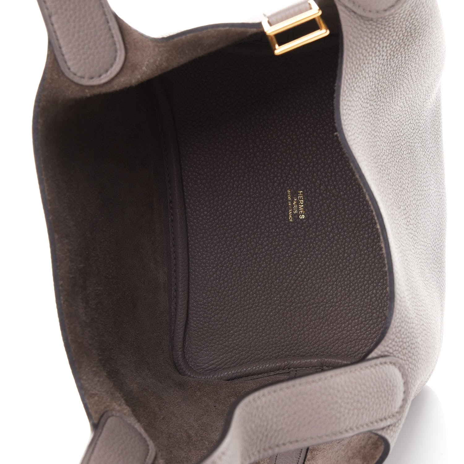 Hermes Taurillon Maurice Picotin Lock 18 PM Gris Asphalte 9 of 9