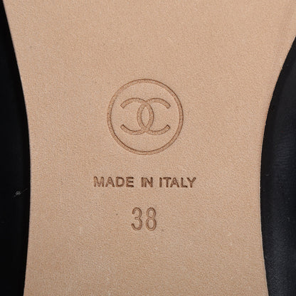 Chanel Lambskin Camellia Sandals 38 Light Grey 5 of 6