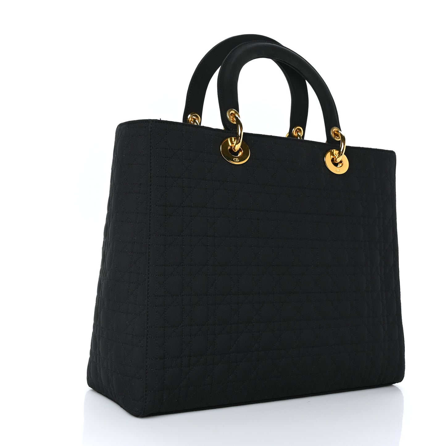 Nylon Cannage Large Lady Dior Black