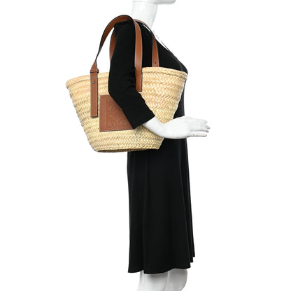 Loewe Raffia Basket Tote Bag Natural Tan 2 of 11