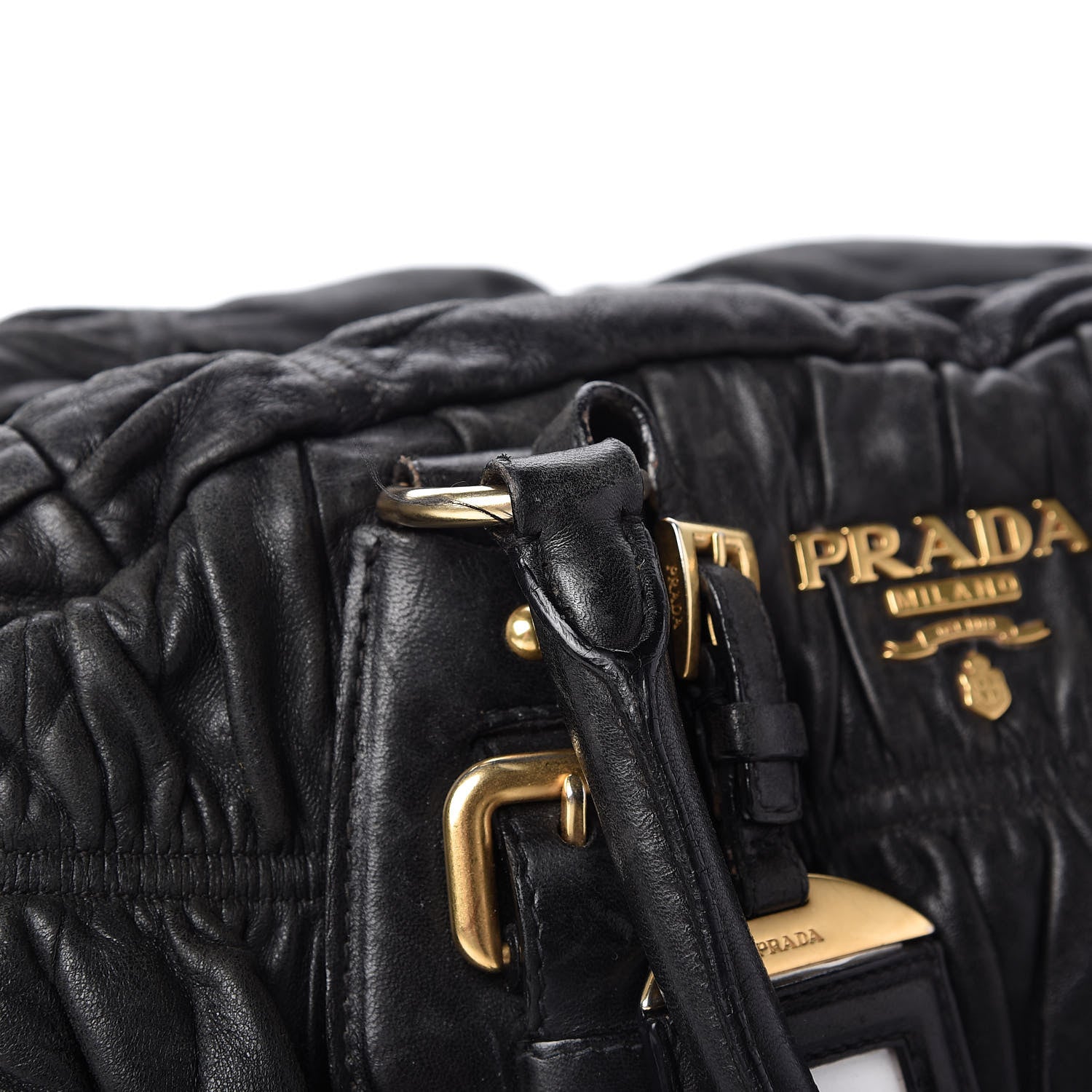 Prada Nappa Gaufre Satchel Black 13 of 13