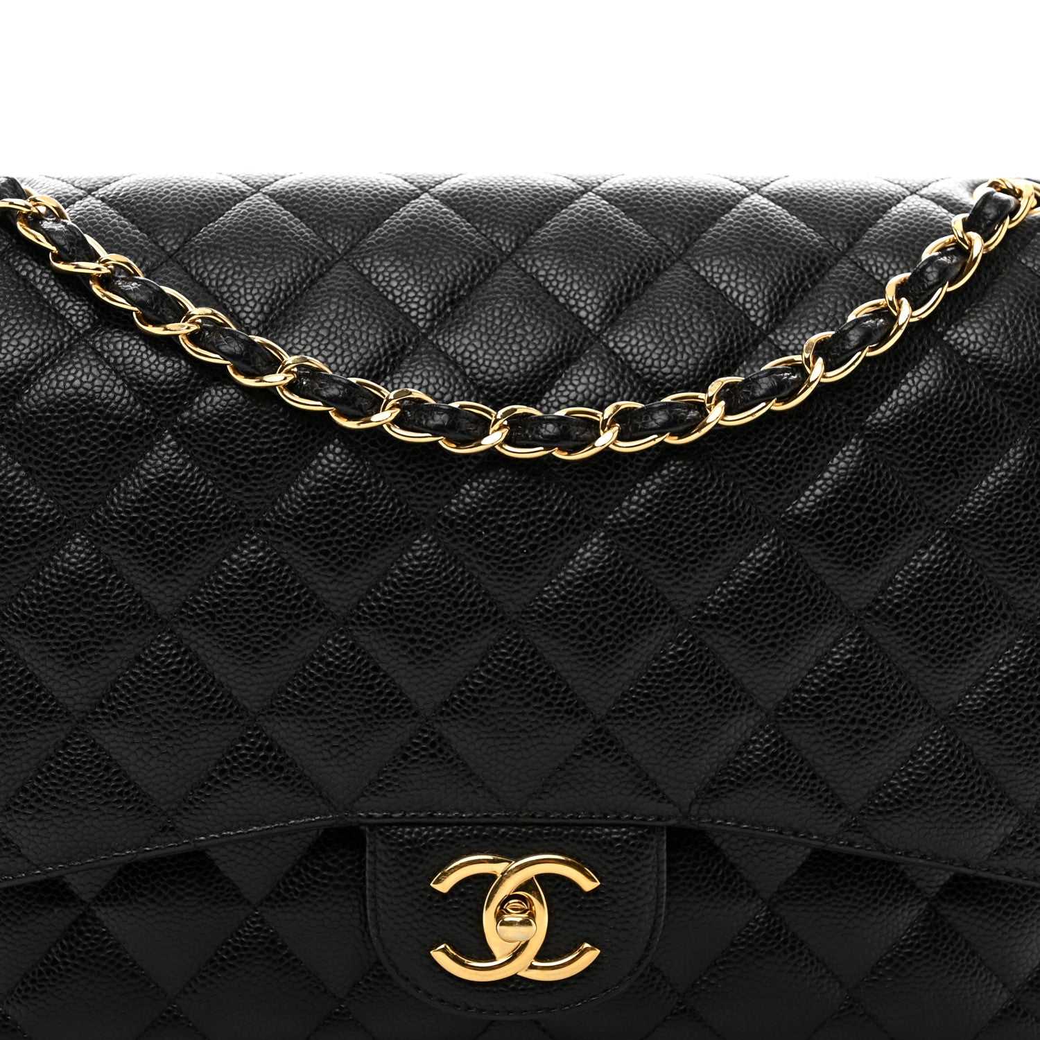 Chanel Caviar Quilted Maxi Double Flap Black 5 of 12