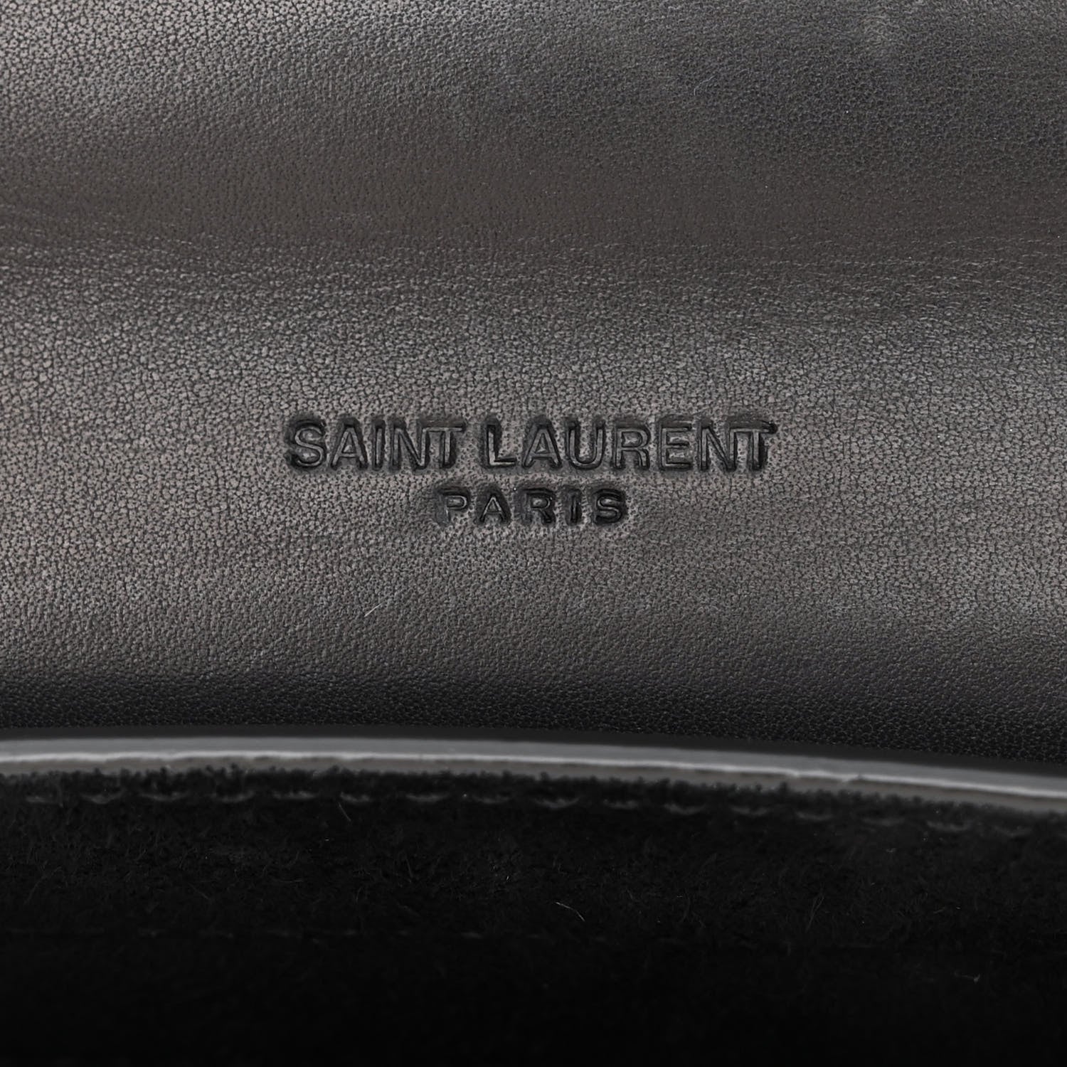Saint Laurent Smooth Calfskin Classic Monogram Small Kaia Satchel Black 6 of 9