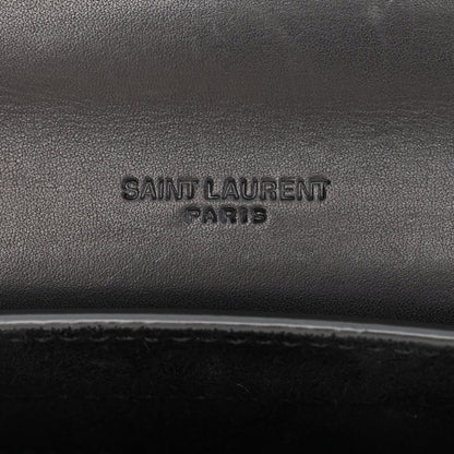 Saint Laurent Smooth Calfskin Classic Monogram Small Kaia Satchel Black 6 of 9