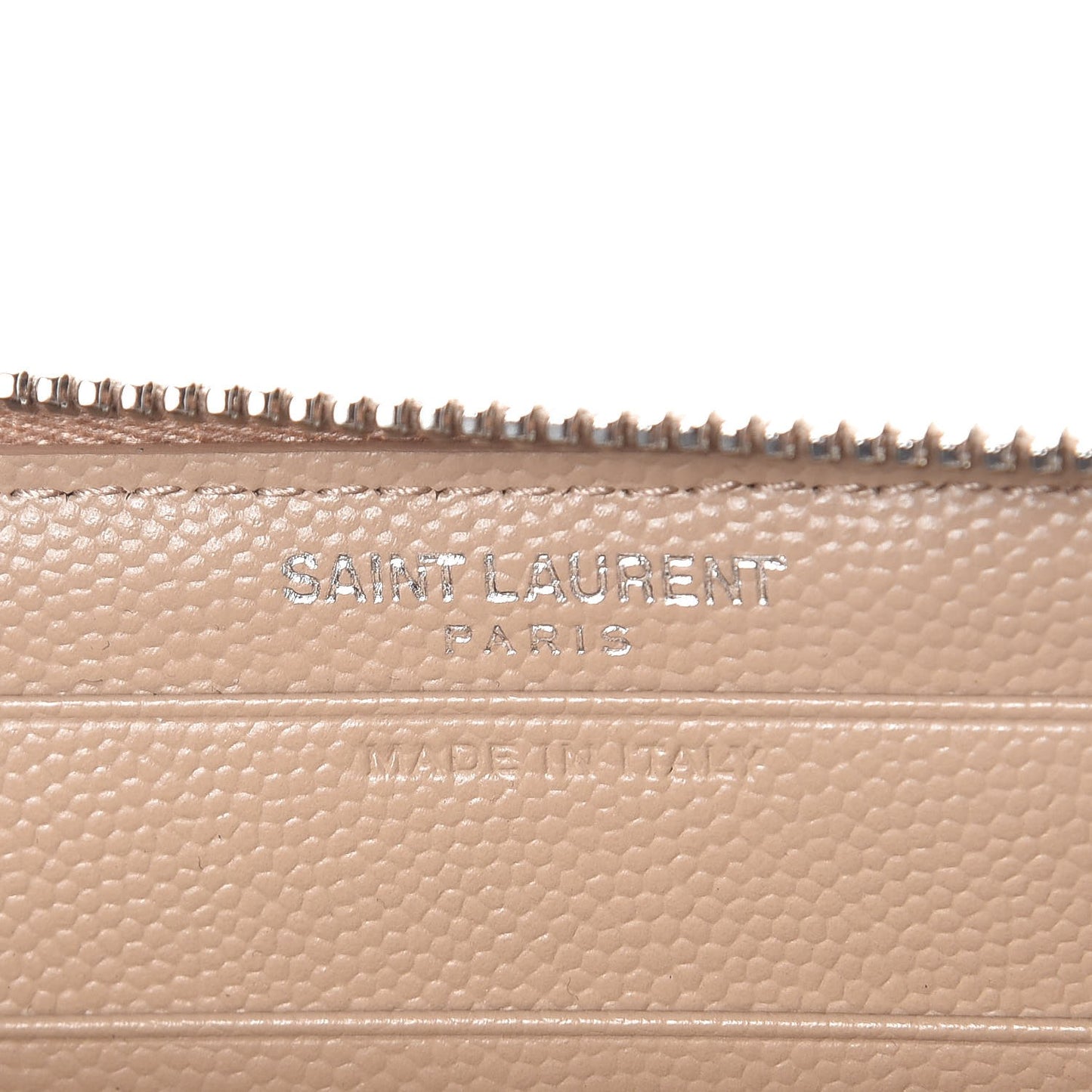 Grain De Poudre Matelasse Chevron Monogram Zip Around Wallet Dark Beige