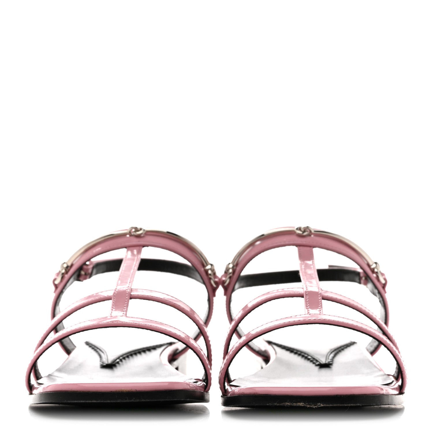Gucci Patent Calfskin Horsebit Divine Slingback Sandals 36 Dolly Pink 3 of 11