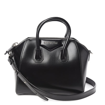 Givenchy Shiny Lord Calfskin Mini Antigona Black 1 of 9