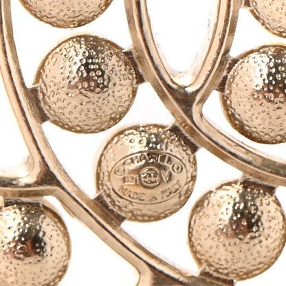 Chanel Pearl CC Brooch Light Gold 4 of 5
