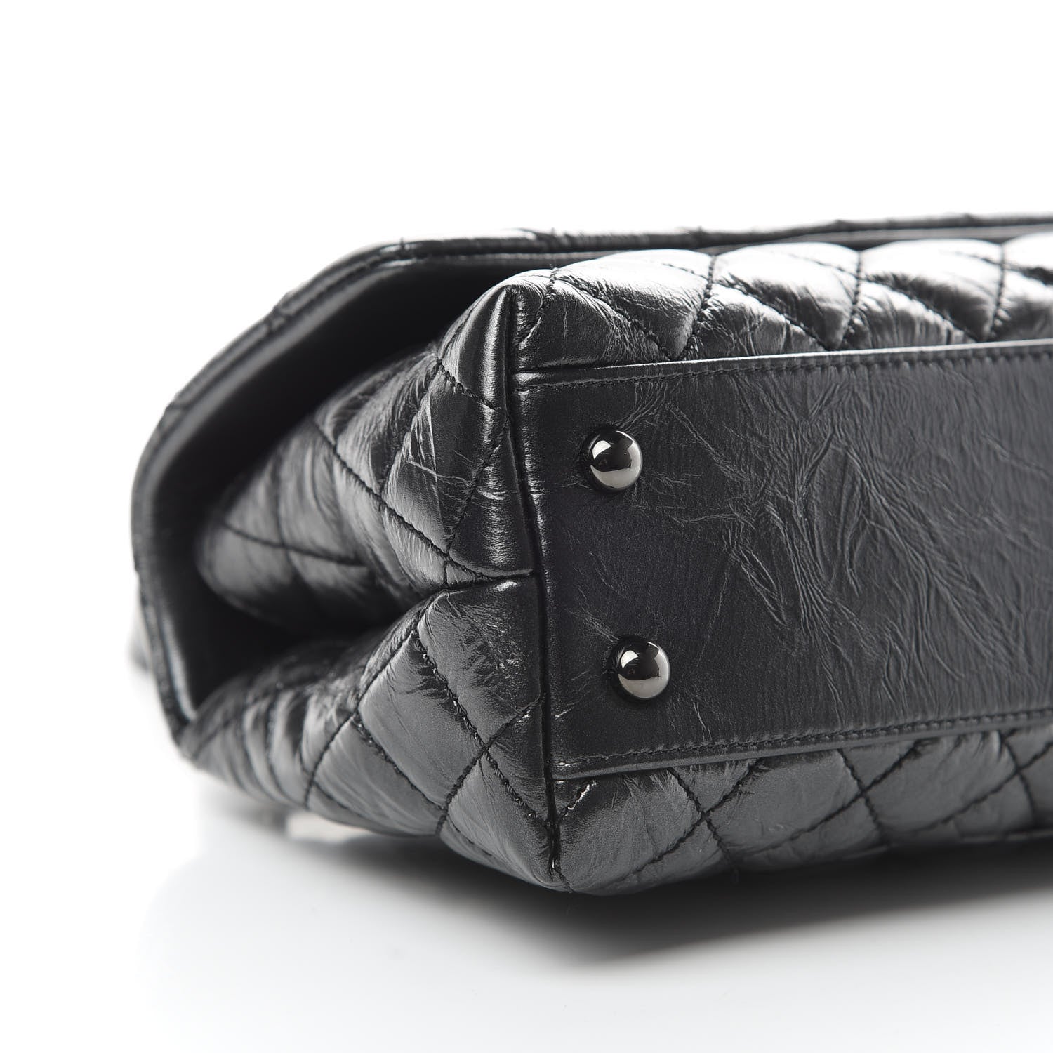 Chanel Aged Calfskin Quilted Mini Coco Handle Flap So Black 9 of 11