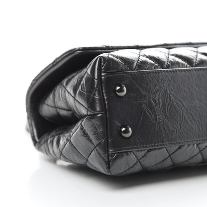 Chanel Aged Calfskin Quilted Mini Coco Handle Flap So Black 9 of 11