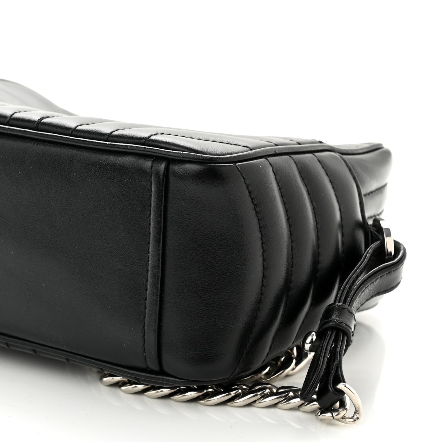 Soft Calfskin Diagramme Camera Bag Black