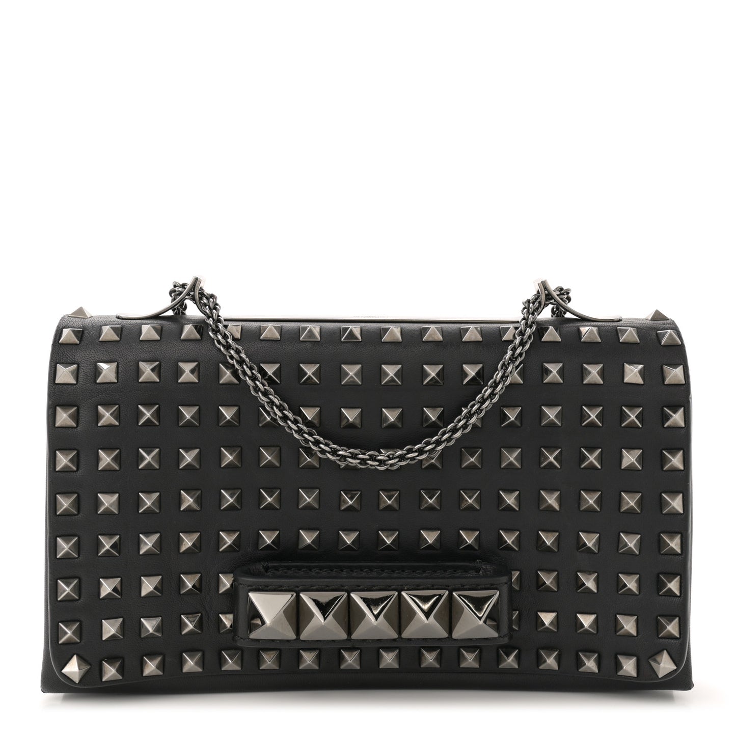 Vitello Rockstud All Over Va Va Voom Flap Bag Black