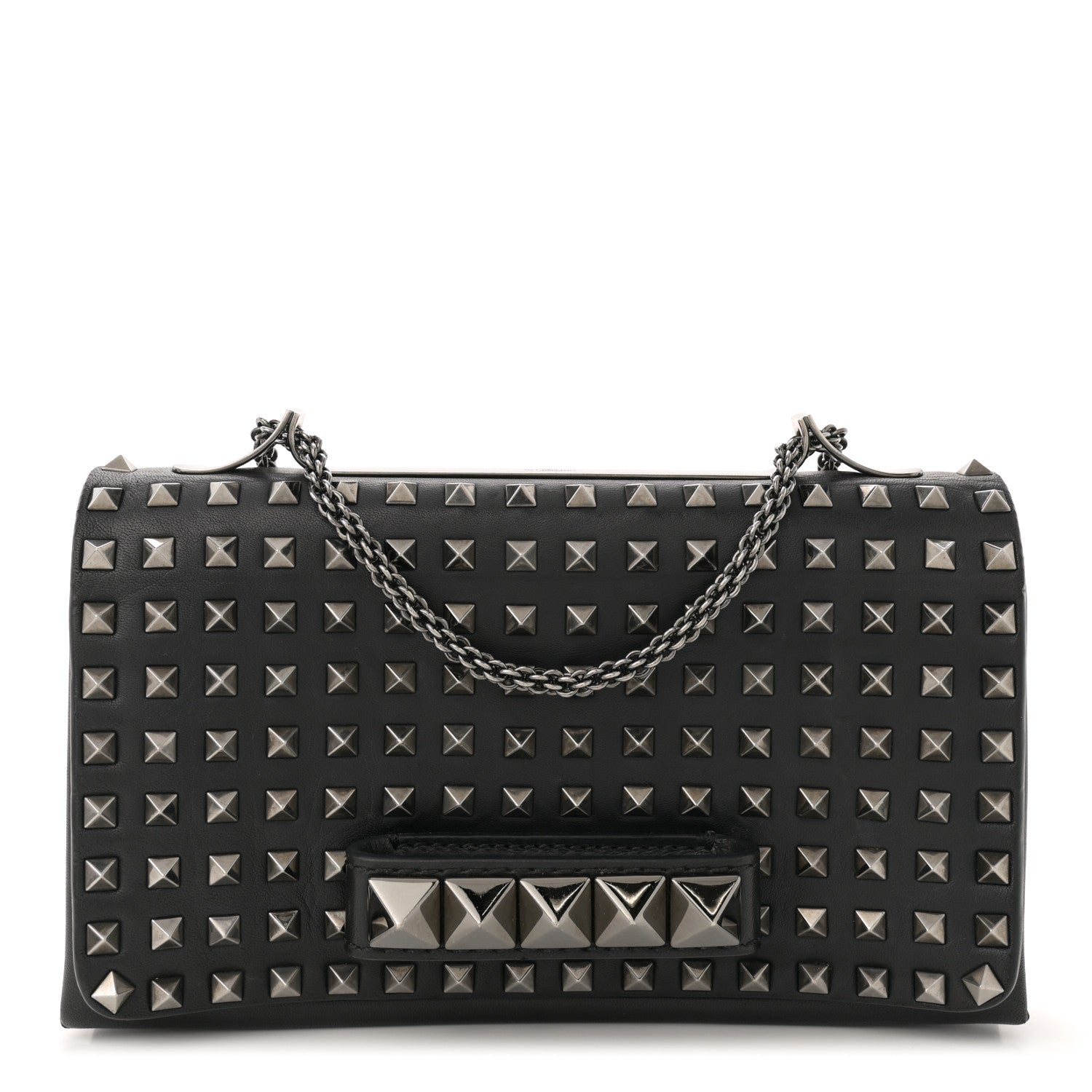Valentino Garavani Vitello Rockstud All Over Va Va Voom Flap Bag Black 1 of 12