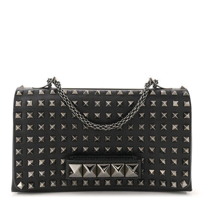 Valentino Garavani Vitello Rockstud All Over Va Va Voom Flap Bag Black 1 of 12