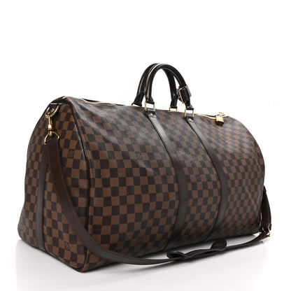 Louis Vuitton Damier Ebene Keepall Bandouliere 55 2 of 10