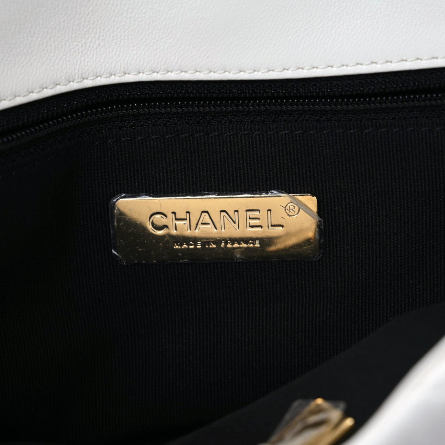 Chanel Lambskin Quilted Medium Chanel 19 Flap White 10 of 11