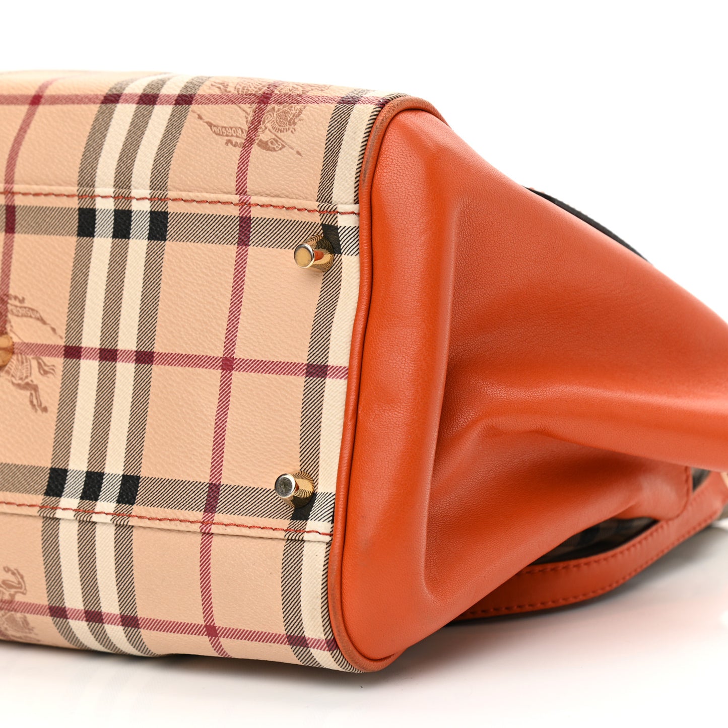 Haymarket Check Small Canterbury Tote Burnt Amber