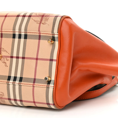 Burberry Haymarket Check Small Canterbury Tote Burnt Amber 8 of 11