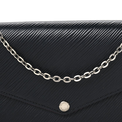 Louis Vuitton Epi Pochette Felicie Black Hot Pink 10 of 13