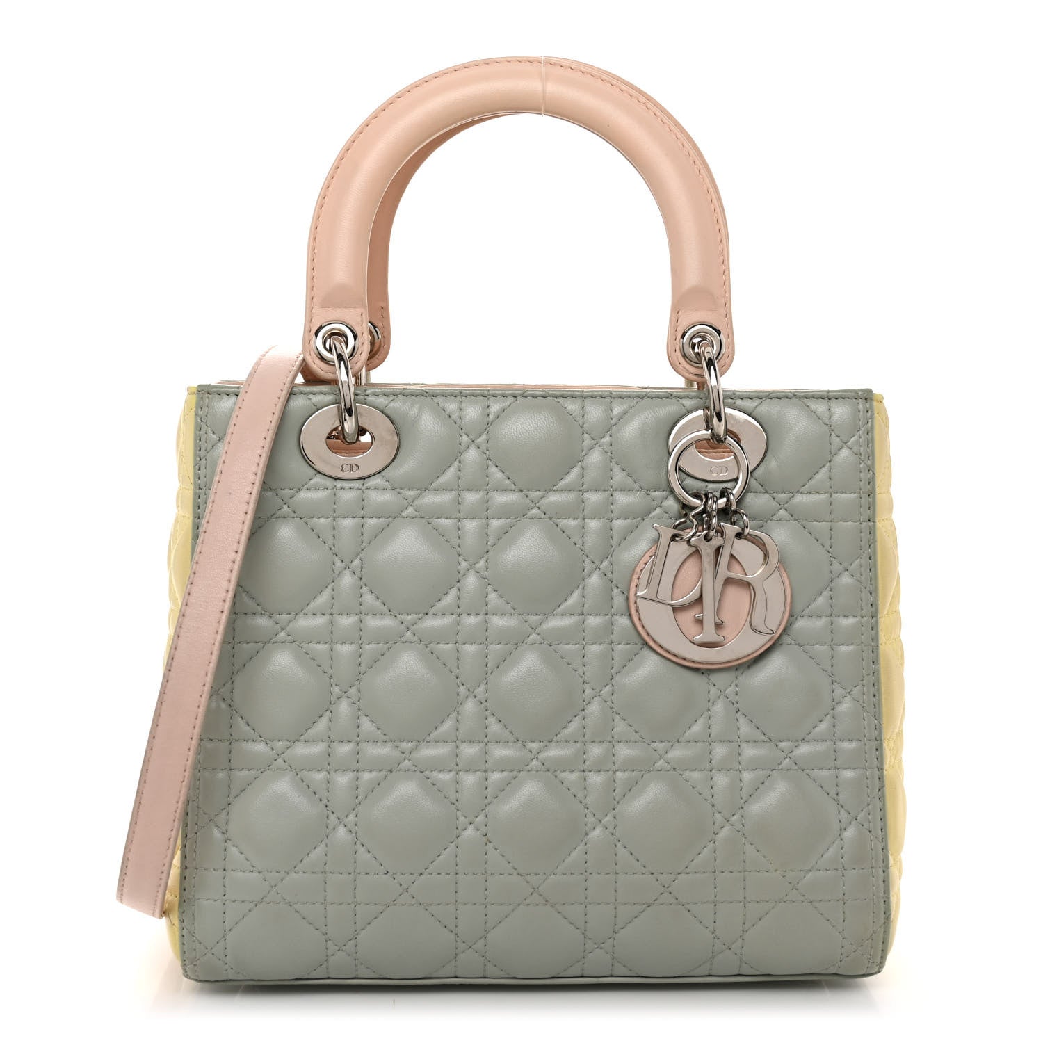 Christian Dior Lambskin Cannage Medium Tri-Color Lady Dior Multicolor 1 of 10
